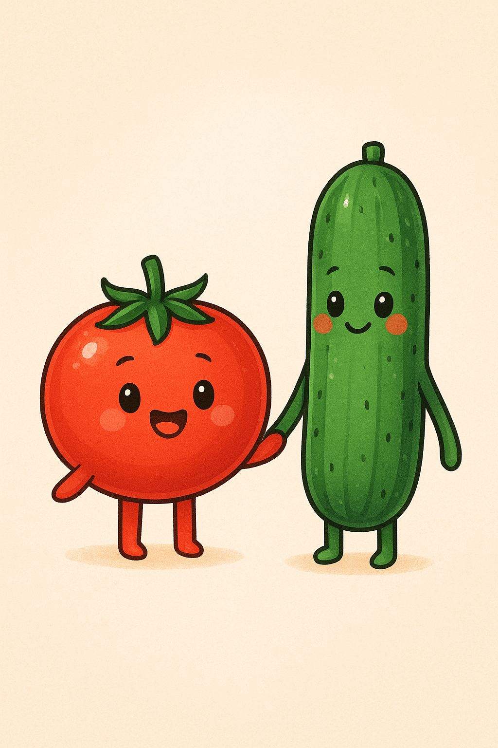 トマトちゃんとキュウリ君