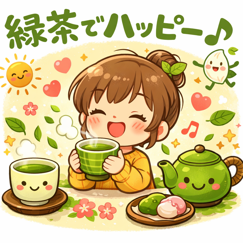 緑茶でハッピー