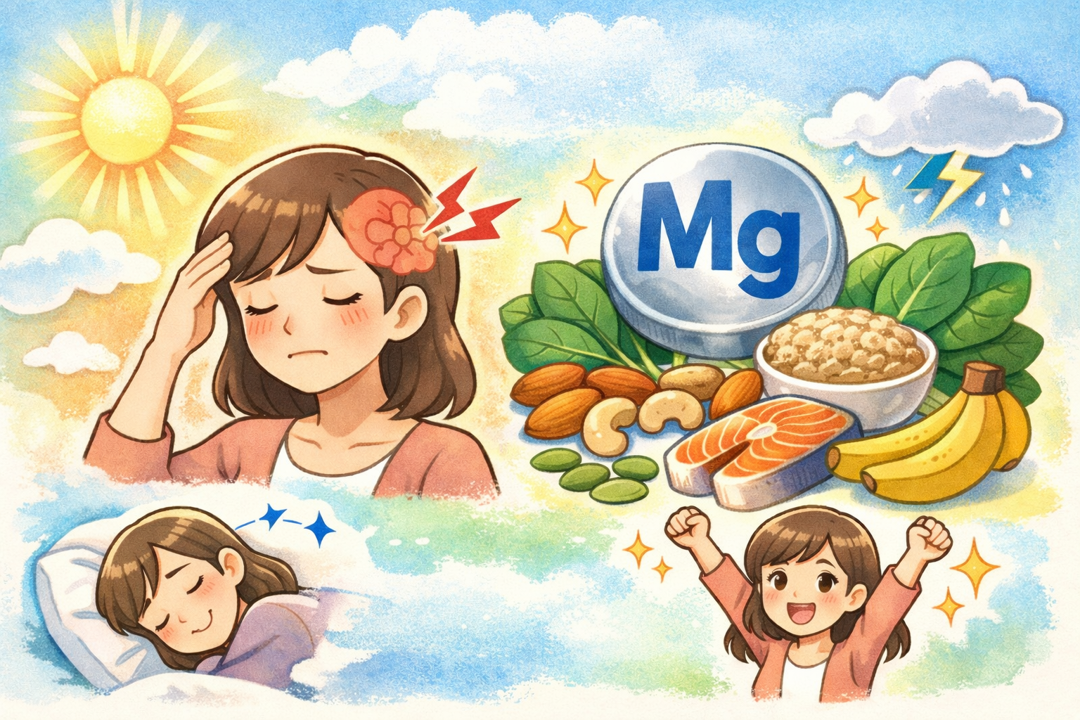 片頭痛とマグネシウム